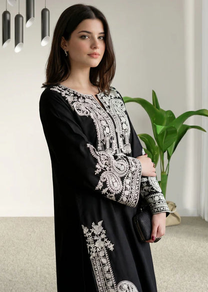 Afreen Embroidered #pc-Black
